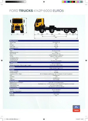 стійке шасі Ford 4142P 6000