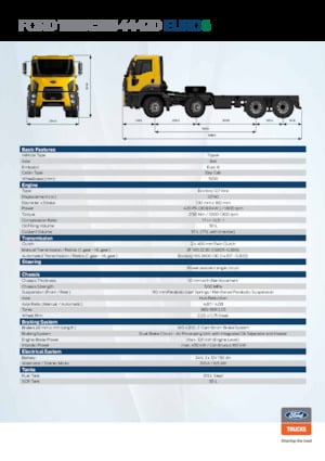 стійке шасі Ford 4442D