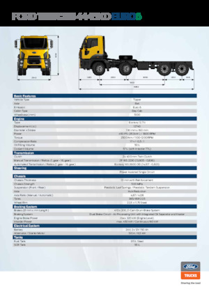 стійке шасі Ford 4445 XD