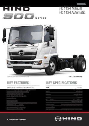 стійке шасі Hino 500 FC 9J 4x2