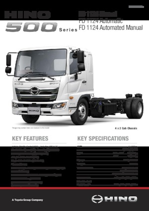 стійке шасі Hino 500 FD 1124 4x2