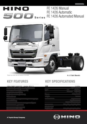 стійке шасі Hino 500 FE 1426 4x2