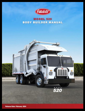 стійке шасі Peterbilt 520 Cummins L9N