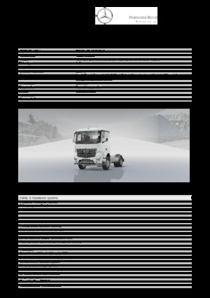 стійке шасі Mercedes-Benz Arocs 1832 LK 4x2