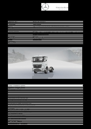 стійке шасі Mercedes-Benz Arocs 1843 LK 4x2
