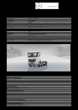 стійке шасі Mercedes-Benz Arocs 4136 K 8x4