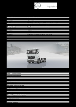 стійке шасі Mercedes-Benz Arocs 4142 AK 8x6