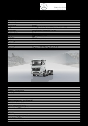 стійке шасі Mercedes-Benz Arocs 4148 K 8x4