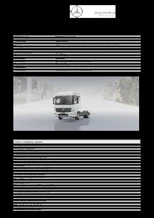 стійке шасі Mercedes-Benz Atego 1018 4x2