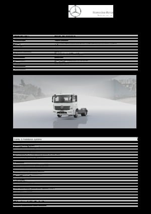 стійке шасі Mercedes-Benz Atego 1218 K 4x2