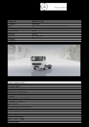 стійке шасі Mercedes-Benz Atego 716 L 4x2