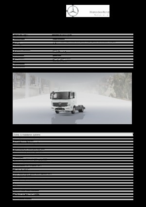 стійке шасі Mercedes-Benz Atego 818 L 4x2