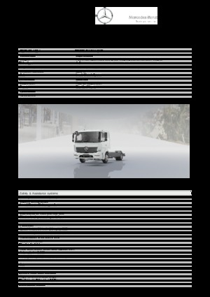 стійке шасі Mercedes-Benz Atego 824 L 4x2