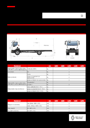 стійке шасі Renault D 18 HIGH K P4X2 320E6