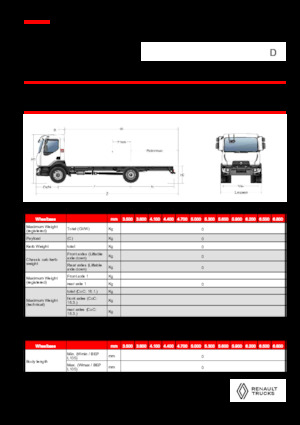 стійке шасі Renault D 18 HIGH P4X2 320E6