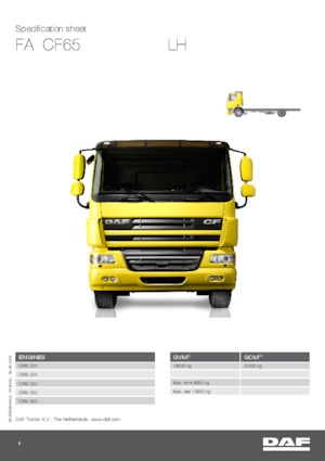 стійке шасі DAF CF 65.220 FA LH