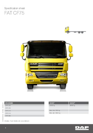 стійке шасі DAF CF 75.250 FAT