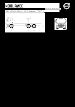 стійке шасі Volvo Trucks FE826 6x2 Platform