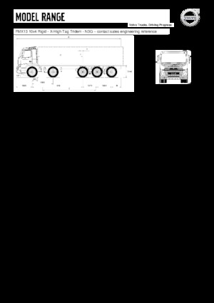 стійке шасі Volvo Trucks FMX13.420 10x4 Rigid -X-High Tag Tridem