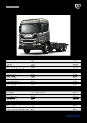 стійке шасі Scania G 340 B6x4HZ