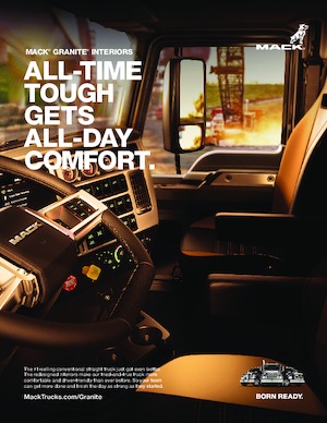 стійке шасі Mack Granite 42FR MHD Cummins L9