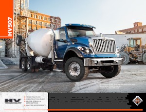 стійке шасі International HV507 107 Crew Cab Cummins L9