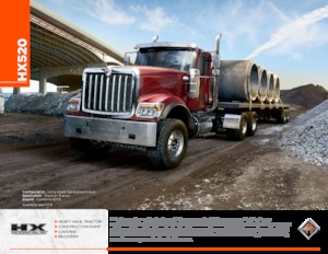 стійке шасі International HX520 120 Day Cab Cummins ISX15