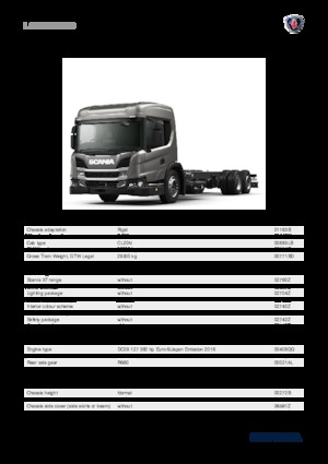 стійке шасі Scania L 360 B6x2*4NB
