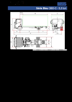 стійке шасі Isuzu M55 E