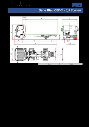 стійке шасі Isuzu P65 H