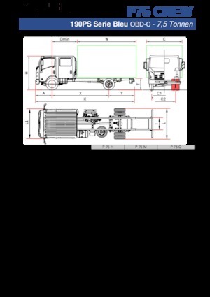стійке шасі Isuzu P75 Q Crew