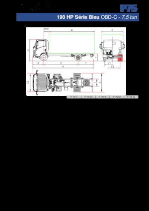 стійке шасі Isuzu P75 Q