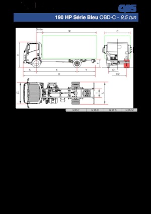 стійке шасі Isuzu Q95 H