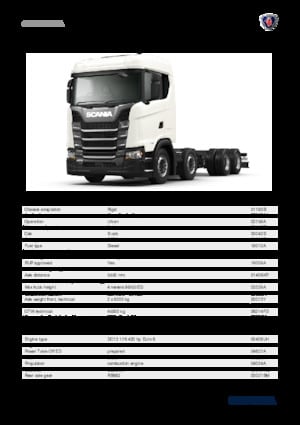 стійке шасі Scania S 420 B8x4NA