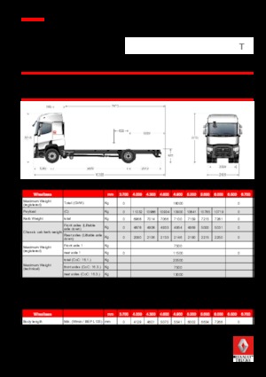 стійке шасі Renault T 460.18 4x2 R E6
