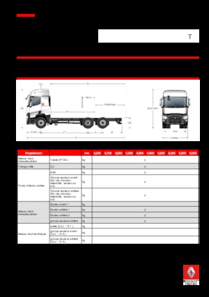 стійке шасі Renault T 520.24.5 6x2 R LOW E6