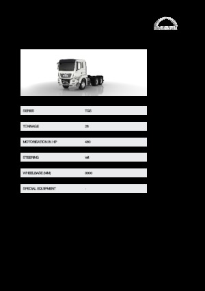 стійке шасі MAN TGS 26.460 6x6H