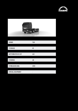 стійке шасі MAN TGS 35.420 8x6H