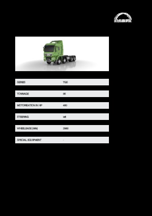 стійке шасі MAN TGS 35.460 8x6