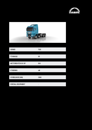 стійке шасі MAN TGS 35.500 8x8
