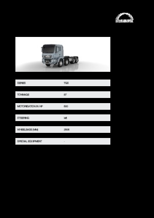 стійке шасі MAN TGS 37.500 8x4