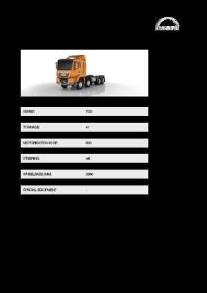стійке шасі MAN TGS 41.500 8x6