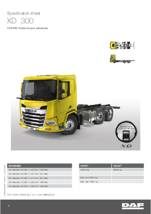 стійке шасі DAF XD 300 FAG