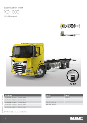 стійке шасі DAF XD 300 FAN