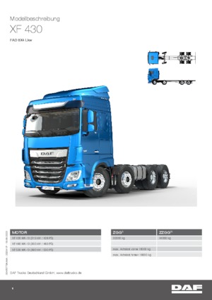 стійке шасі DAF XF 430 FAD