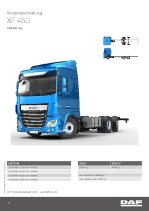 стійке шасі DAF XF 450 FAN