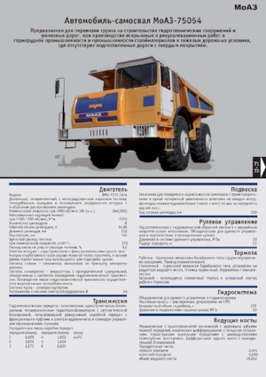 Самоскиди із жорсткою рамою Belaz 75054
