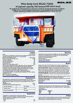 Самоскиди із жорсткою рамою Belaz 75604