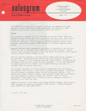 Самоскиди із жорсткою рамою Caterpillar 769B