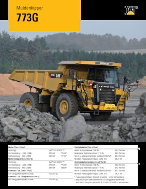 Самоскиди із жорсткою рамою Caterpillar 773G